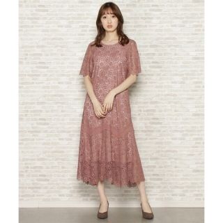 ウィルセレクション(WILLSELECTION)の【未使用 美品】WILLSELECTION サークルフラワーAラインワンピース(ロングワンピース/マキシワンピース)