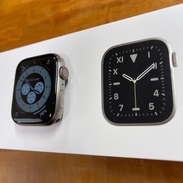 安い購入 Apple チタニウム(GPS+Cellular) 44mm Watch6 Apple - 腕時計