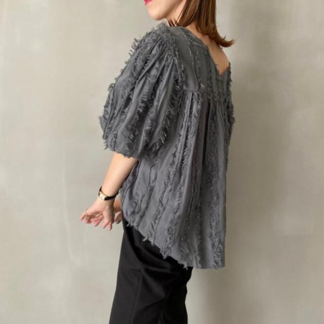 税込7920円fringe balloon blouse