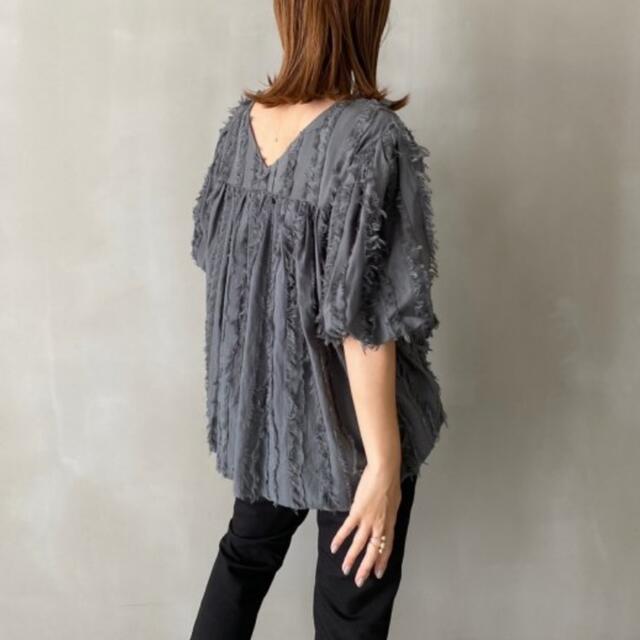 税込7920円fringe balloon blouse