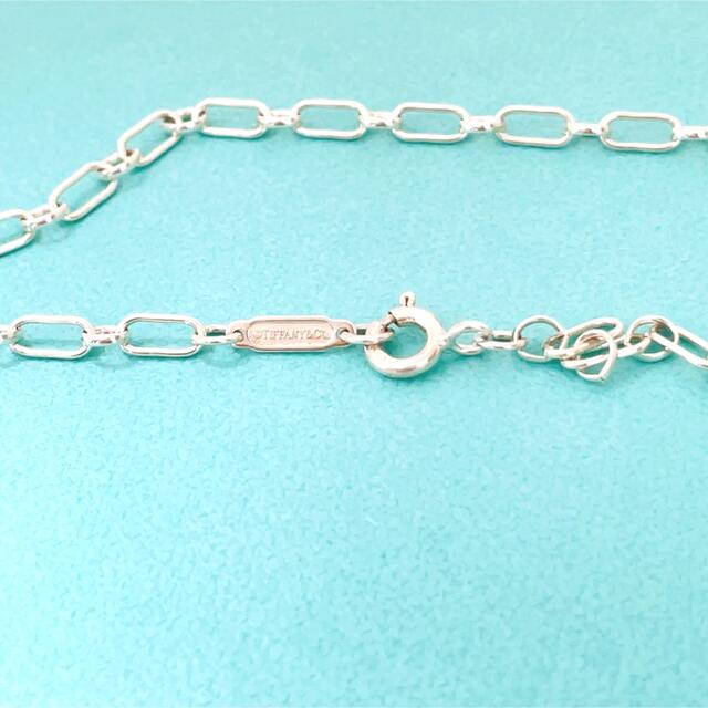 美品TIFFANY&Co.ティファニーブルーキーオーバルリングチェーン