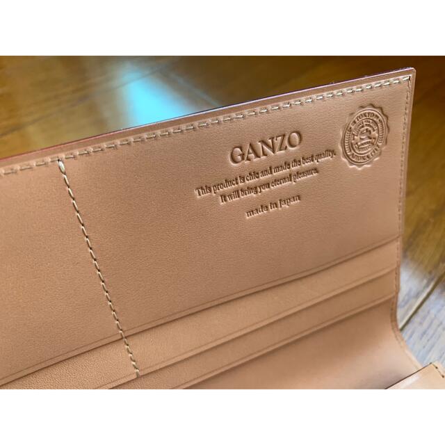 GANZO(ガンゾ)のGANZO ガンゾ コードバン レザー長財布小銭入れ付ダークブラウン メンズのファッション小物(長財布)の商品写真