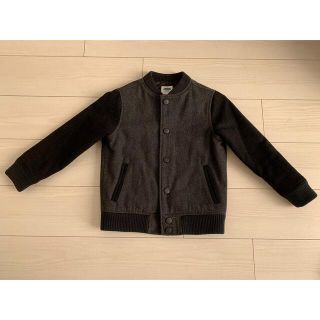 オールドネイビー(Old Navy)のOLD NAVY キッズ　スタジャン　ダークグレー/黒(ジャケット/上着)