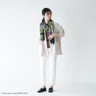 新品 定価3.5万円 Joshua Ellis 大判 春夏ライトウェイトストール