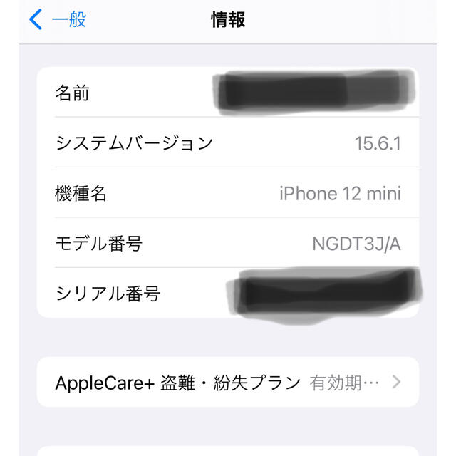 美品❗️iPhone12 mini Simフリー 256G AppleCare＋
