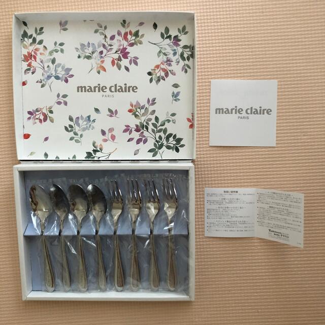 Marie Claire(マリクレール)の新品未使用:Marie Claire マリ・クレール　スプーン&フォークセット キッズ/ベビー/マタニティの授乳/お食事用品(スプーン/フォーク)の商品写真