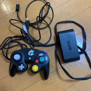 ニンテンドウ(任天堂)のゲームキューブコントローラー　ゲームキューブアダプター(家庭用ゲーム機本体)