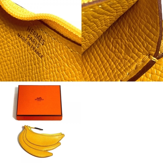 Hermes - エルメス HERMES フルーツ バナナ コインケース O□刻