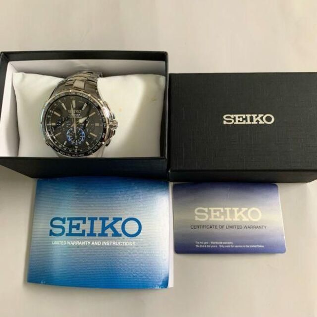 新品】セイコー上級コーチュラ クロノグラフ ソーラー SEIKO メンズ