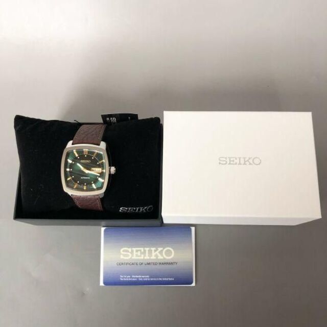【新品】セイコー リクラフト オートマチック SEIKO メンズ腕時計 グリーン