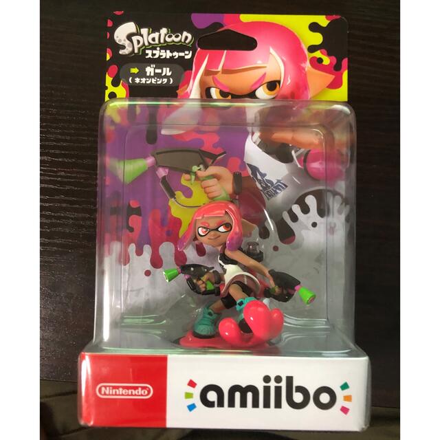 任天堂(ニンテンドウ)の【新品】amiibo ガール ネオンピンク スプラトゥーン エンタメ/ホビーのフィギュア(ゲームキャラクター)の商品写真