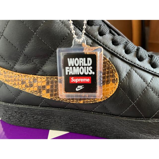 Supreme × Nike SB Blazer Mid Black 26cm 5