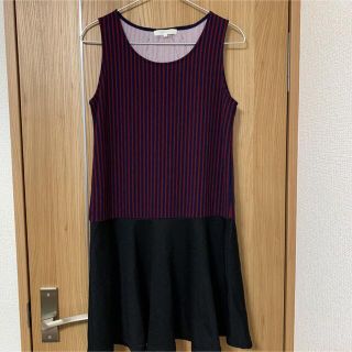 グローブ(grove)の【grove】ノースリーブワンピース(ひざ丈ワンピース)
