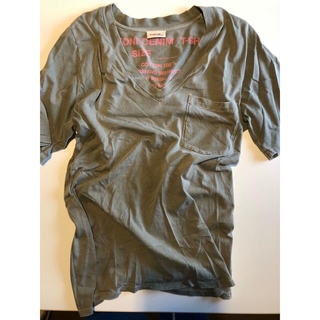 ビームスエフ(BEAMS F)のマウログリフォーニ デニム GRIFONI Vネック Tシャツ イタリア製(Tシャツ/カットソー(半袖/袖なし))