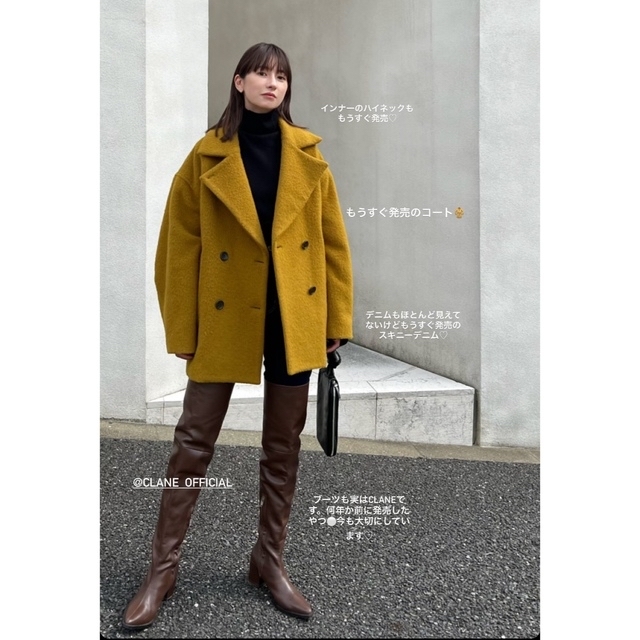 CLANE(クラネ)のCLANE STRAIGHT KNEE HIGH BOOTS 37 レディースの靴/シューズ(ブーツ)の商品写真