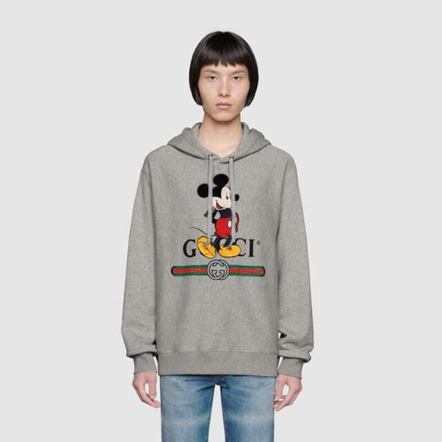 GUCCI Disney ミッキー パーカー Sサイズ スウェット グレー - パーカー