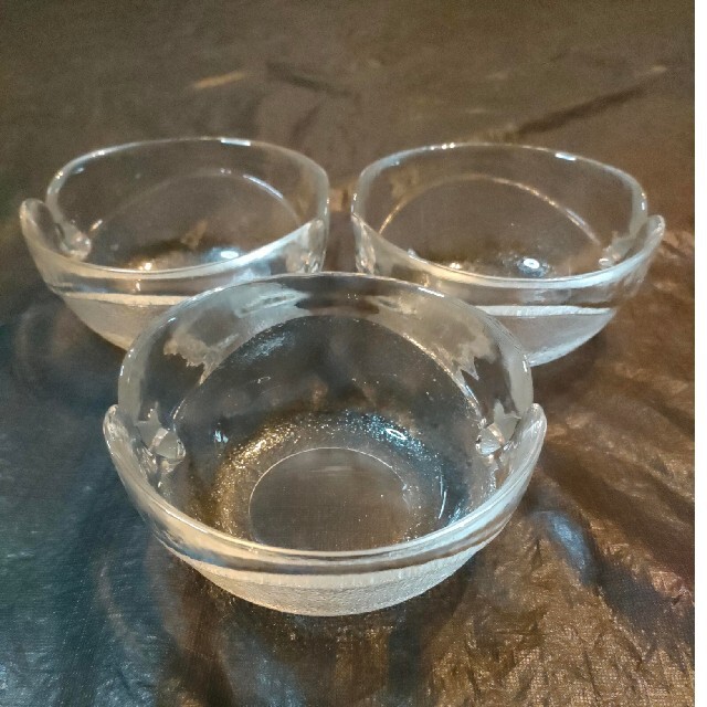 昭和レトロ　ガラス　小鉢　ボール　3個セット インテリア/住まい/日用品のキッチン/食器(食器)の商品写真