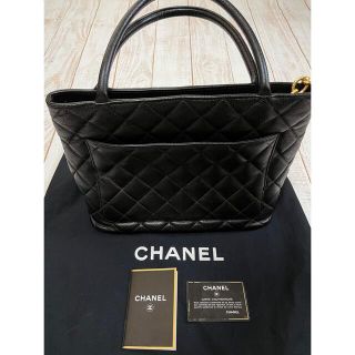 シャネル(CHANEL)のシャネル　復刻トート　黒　キャビアスキン　トートバッグ(トートバッグ)