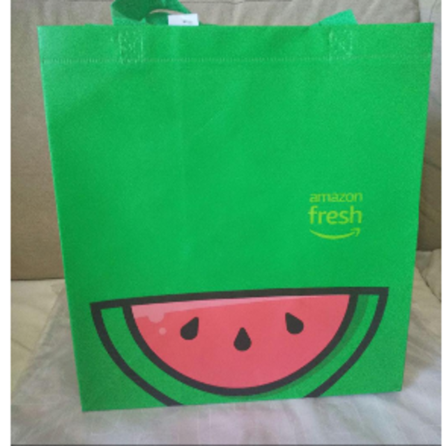 【US限定】Amazon fresh エコバック インテリア/住まい/日用品の日用品/生活雑貨/旅行(その他)の商品写真