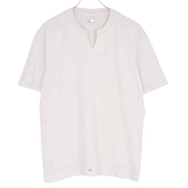 C.P. Company(シーピーカンパニー)のシーピーカンパニー Tシャツ カットソー スキッパー メンズ L ホワイト メンズのトップス(Tシャツ/カットソー(半袖/袖なし))の商品写真