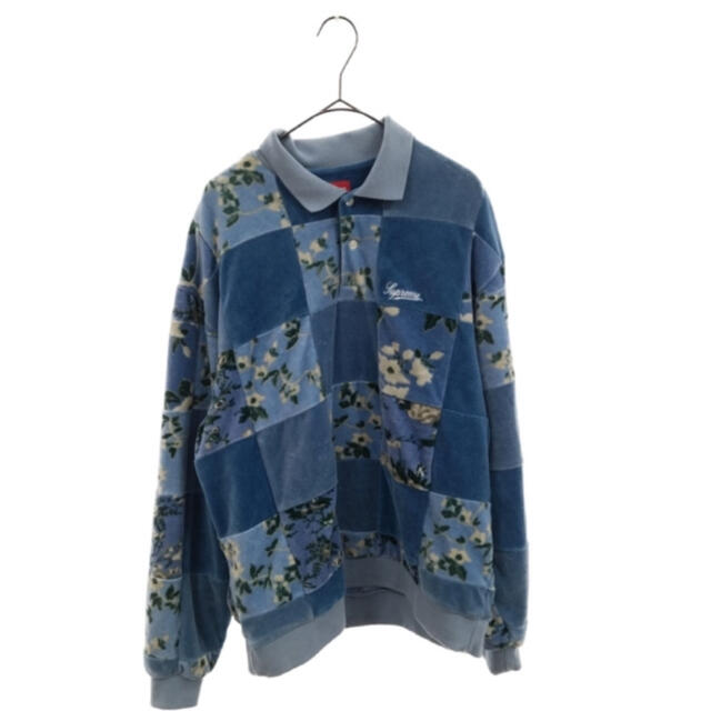 SUPREME 21AW Floral Patchwork Velour L/S 宅配 14280円 www.gold-and