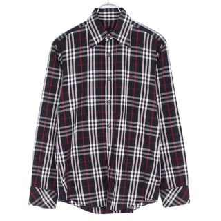 バーバリーブラックレーベル(BURBERRY BLACK LABEL)のバーバリー ブラックレーベル シャツ ロングスリーブシャツ メンズ 2 ブラック(シャツ)