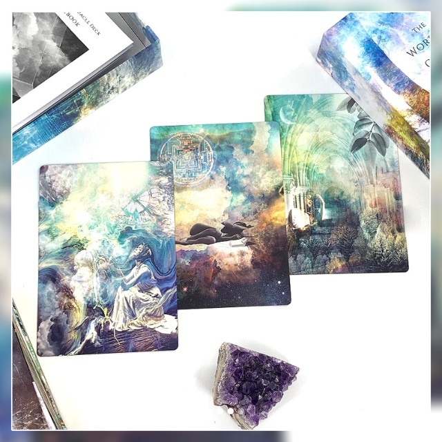 ✨上級者向け金縁デッキ✨おまけ付き!言葉のないオラクルカード