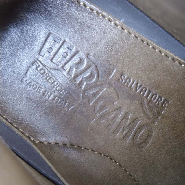 Salvatore Ferragamo(サルヴァトーレフェラガモ)のサルヴァトーレ フェラガモ ブーツ アンクル スウェード メンズ 7.5EE メンズの靴/シューズ(ブーツ)の商品写真