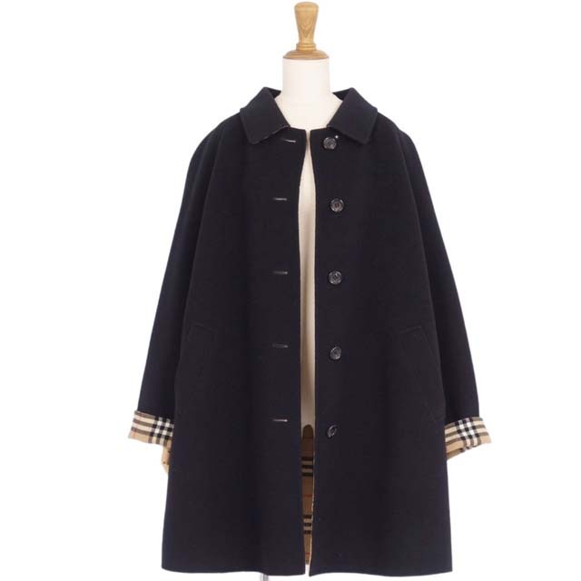 BURBERRY(バーバリー)のVintage バーバリー コート ウール レディース アウター 13 ブラック レディースのジャケット/アウター(その他)の商品写真