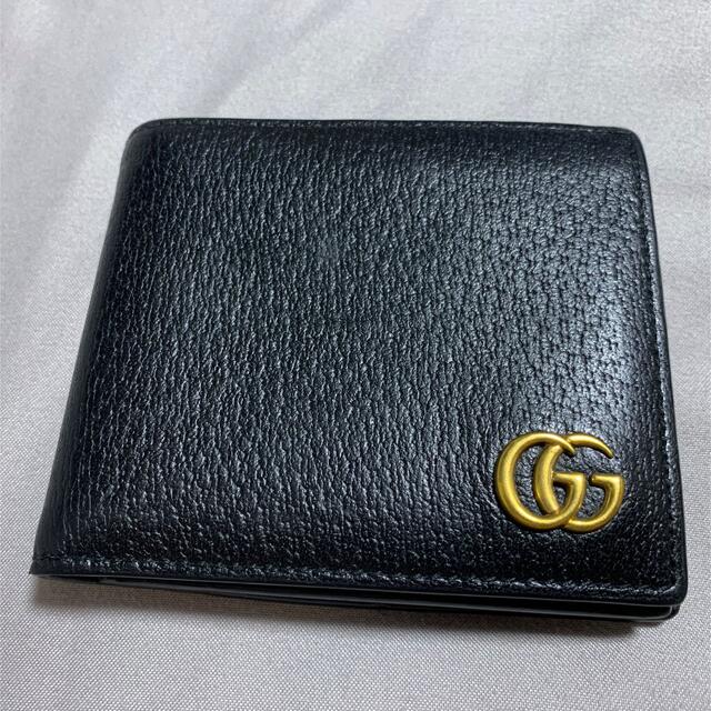 Gucci(グッチ)の【美品】GUCCI 二つ折財布　本物 メンズのファッション小物(折り財布)の商品写真