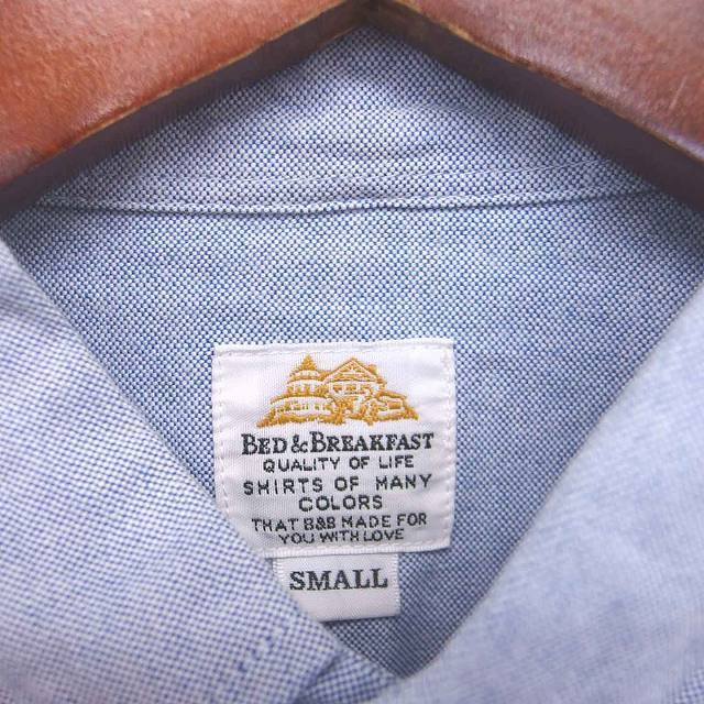 BED&BREAKFAST(ベッドアンドブレックファスト)のベッド&ブレックファスト ボタンダウン シャツ 長袖 S ライトブルー 青 メンズのトップス(シャツ)の商品写真