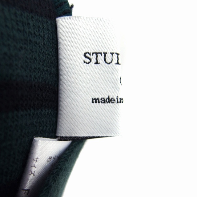 STUDIOUS(ステュディオス)のステュディオス スカート タイト ミニ ニット ボーダー F グリーン 緑 レディースのスカート(ミニスカート)の商品写真
