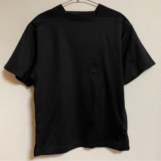 ハイク(HYKE)の【ブランドタグ無】 HYKE／ハイク　ハーフスリーブカットソー　サイズ1ブラック(Tシャツ(半袖/袖なし))