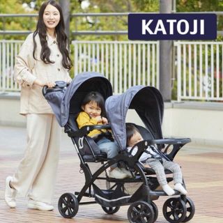 カトージ(KATOJI)の【新品】KATOJI 2人でゴー二人乗りベビーカー　送料込み(ベビーカー/バギー)