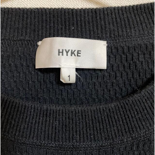 HYKE(ハイク)のHYKE サーマルニット セーター　ブラック　サイズ1 レディースのトップス(ニット/セーター)の商品写真