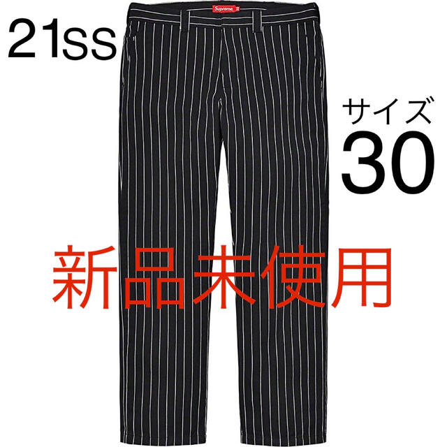 Supreme(シュプリーム)のSupreme 21SS Work Pant Black Stripe 30新品 メンズのパンツ(ワークパンツ/カーゴパンツ)の商品写真