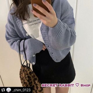 韓国♡くすみカラーニットカーディガン♡トップス カーディガン ニット 着回し(カーディガン)
