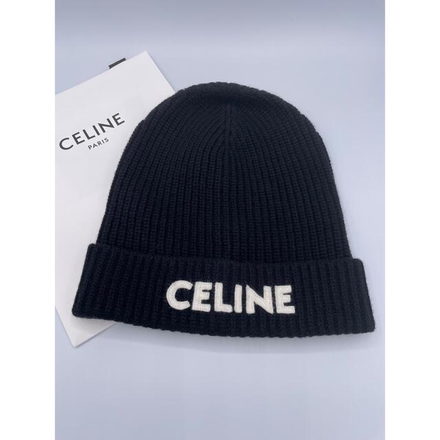 celine - 定番人気 セリーヌ ニットキャップ 帽子 ビーニー ユニセックス ブラックの通販 by ルル's shop｜セリーヌならラクマ