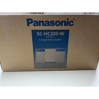 パナソニック(Panasonic)の【新品未開封】パナソニック　コンパクトステレオシステム SC-HC320-W(スピーカー)