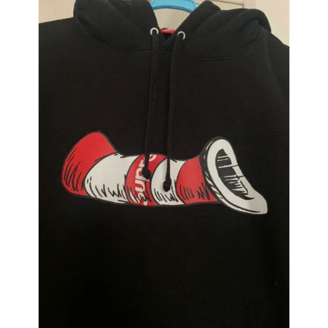 supreme cat in the hat hooded 黒 ブラックパーカー-eastgate.mk