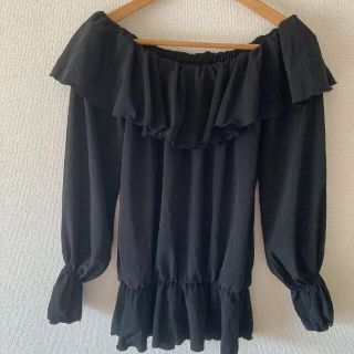 デュラス(DURAS)のデュラス　オフショルダーフリルカットソー　購入前にコメントください！(カットソー(長袖/七分))