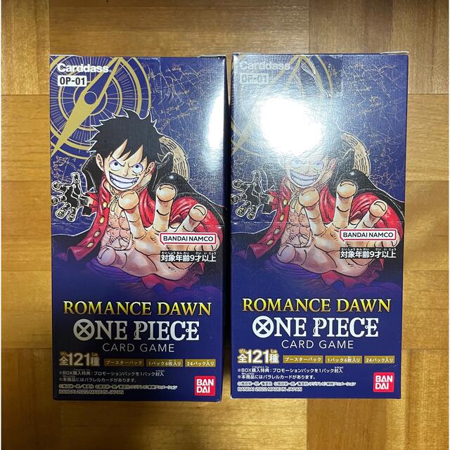 ONE PIECE(ワンピース)のワンピース カードゲーム ONE PIECE ロマンスドーン 2BOX  エンタメ/ホビーのトレーディングカード(Box/デッキ/パック)の商品写真