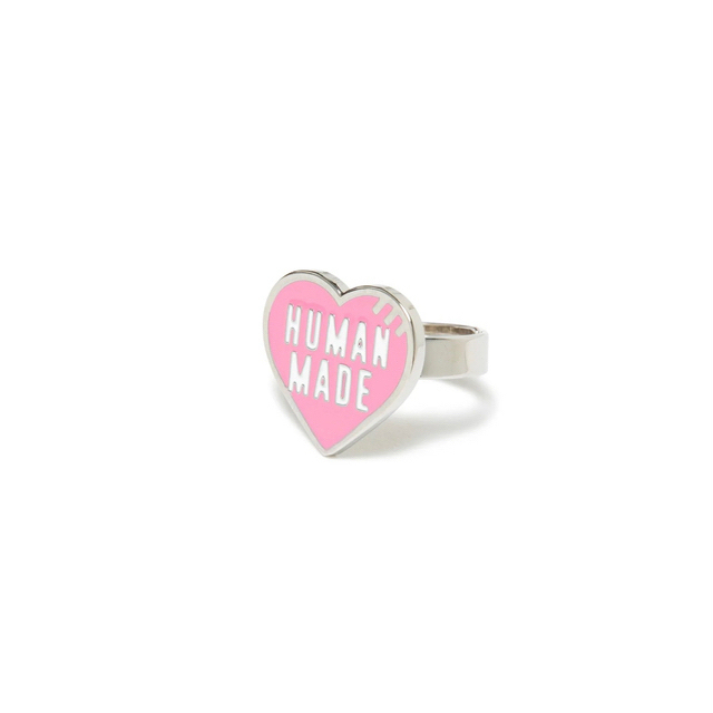 HUMAN MADE(ヒューマンメイド)のHUMAN MADE ヒューマンメイド ハートリング RING PINK メンズのアクセサリー(リング(指輪))の商品写真