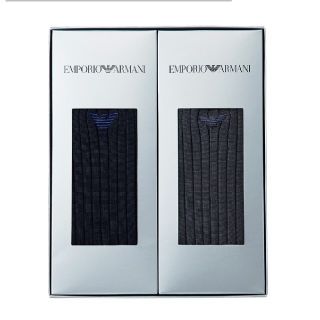 エンポリオアルマーニ(Emporio Armani)の【新品】EMPORIO ARMANI　　２足セット(ソックス)