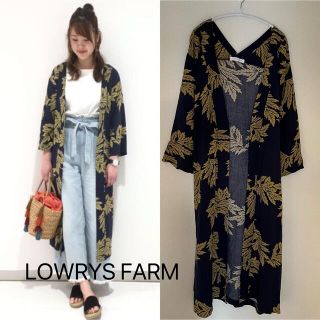 ローリーズファーム(LOWRYS FARM)の【美品/人気】#LOWRYS FARM .ネイビーロングカーディガン(カーディガン)