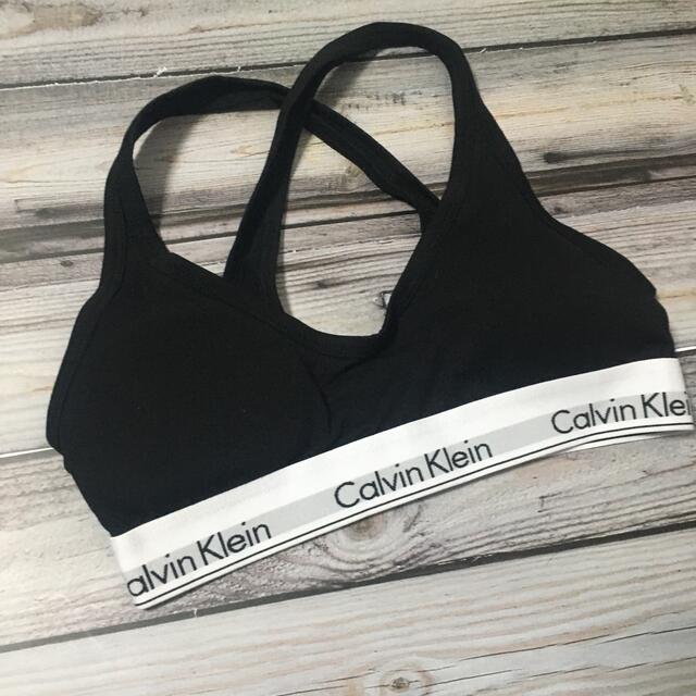 ck Calvin Klein(シーケーカルバンクライン)のカルバンクライン　レディース　上下セット　ブラショーツ　ブラック　Lサイズ レディースの下着/アンダーウェア(ブラ&ショーツセット)の商品写真