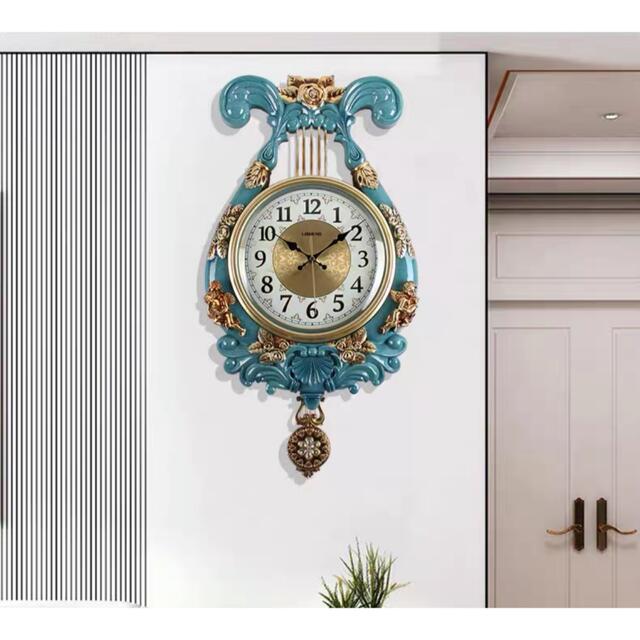 幅34x高さ65材質掛け時計 部屋飾り 壁掛け時計　アンティーク調