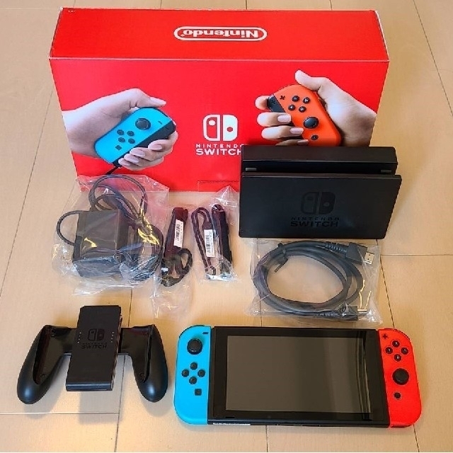 Nintendo Switch 本体 バッテリー強化版　ネオンブルー／レッド