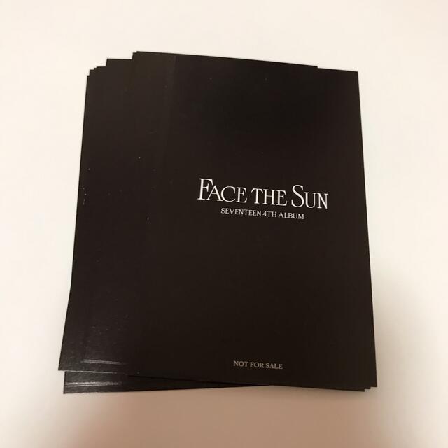 SEVENTEEN(セブンティーン)のSEVENTEEN FACE THE SUN ユニバ特典 トレカ １０枚 エンタメ/ホビーのCD(K-POP/アジア)の商品写真