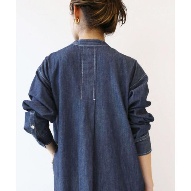 SLOBE IENA(スローブイエナ)の【新品】SLOBE IENA LE DENIM シャツワンピース レディースのワンピース(ロングワンピース/マキシワンピース)の商品写真